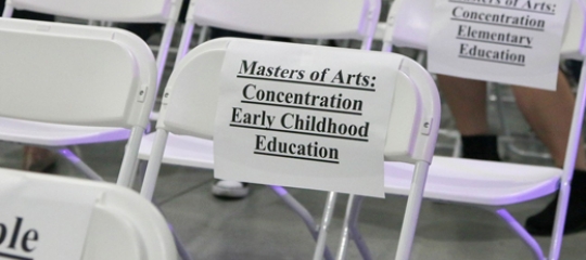 Graduation chairs for the department